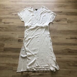 RW&CO. White Crinkle Sheer Maxi Dress/ Beach Cover